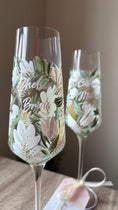 Load image into Gallery viewer, Hand-Painted Champagne Flute