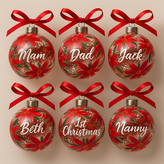Glass Christmas Bauble Sets