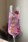 Load image into Gallery viewer, Hand-Painted Champagne Flute - Single
