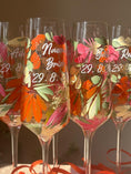 Load image into Gallery viewer, Hand-Painted Champagne Flute - Single
