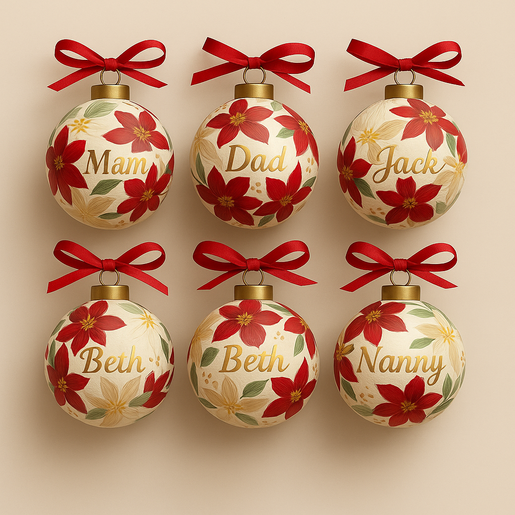 Ceramic Christmas Bauble Sets