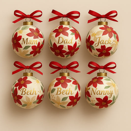 Ceramic Christmas Bauble Sets