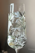 Load image into Gallery viewer, Hand-Painted Champagne Flute - Single
