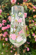 Load image into Gallery viewer, Hand-Painted Champagne Flute
